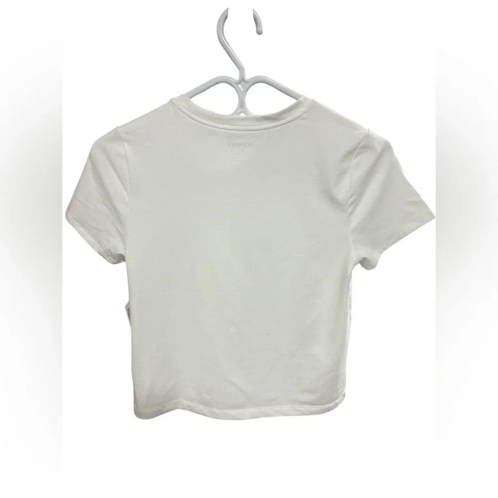 Old Navy White Cropped Crewneck Tee - Picture 2 of 2